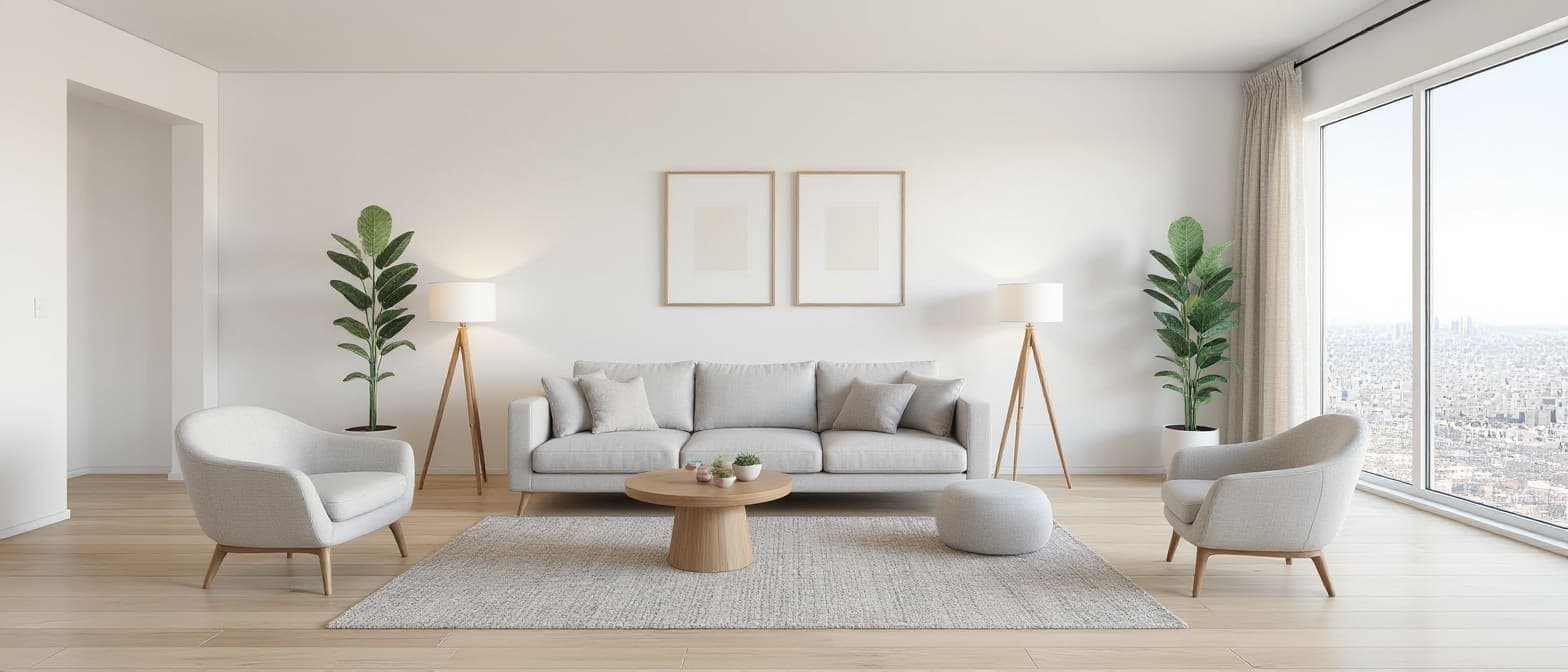 A photorealistic AI render of a modern interior